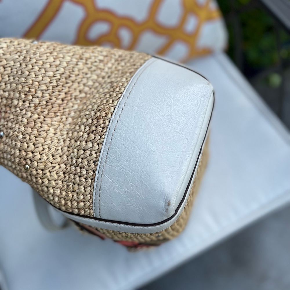 Coach Hampton Embellished Weekend Straw bag - Picture 7 of 11